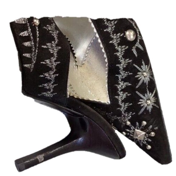 Donald J Pliner Italian Couture Studded Slide Heels sz 5 ~ Like new, 1minor flaw - Picture 8 of 12